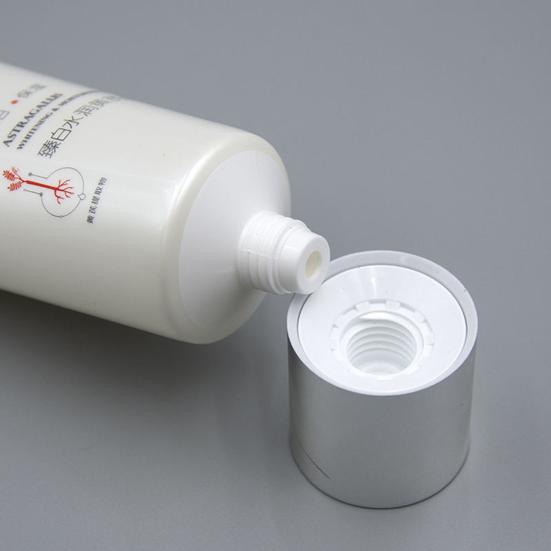 Tubo de plástico exprimidor cosmético suave personalizado para loción de lavado de cara y embalaje de crema de manos para suero para el cuidado de la piel
