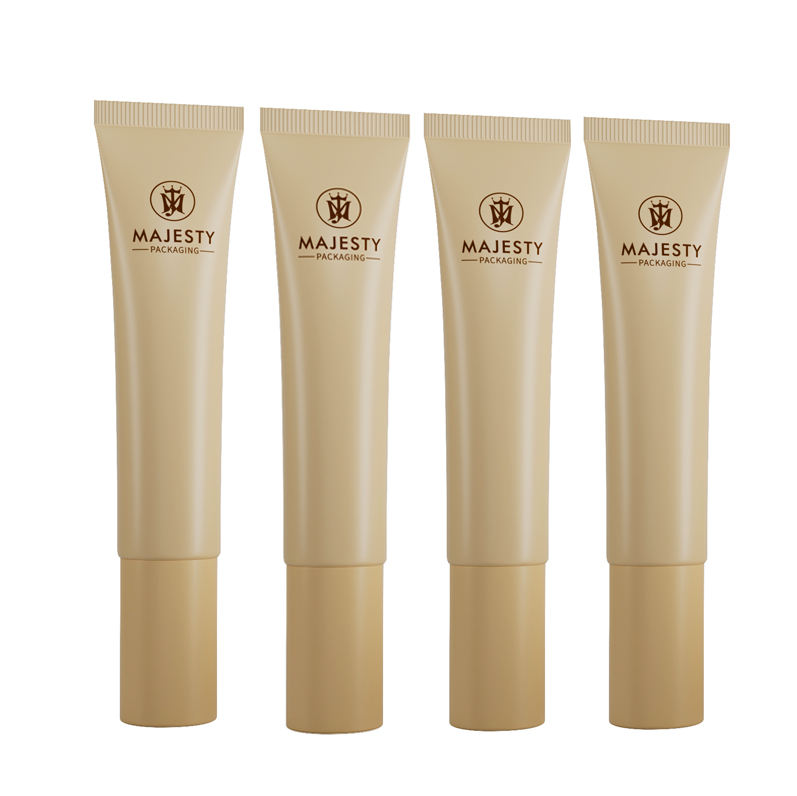 Embalaje de tubo de crema BB de plástico blando personalizado de 30 ml con cabezal de bomba sin aire para tubos de maquillaje de suero para ojos con protección solar