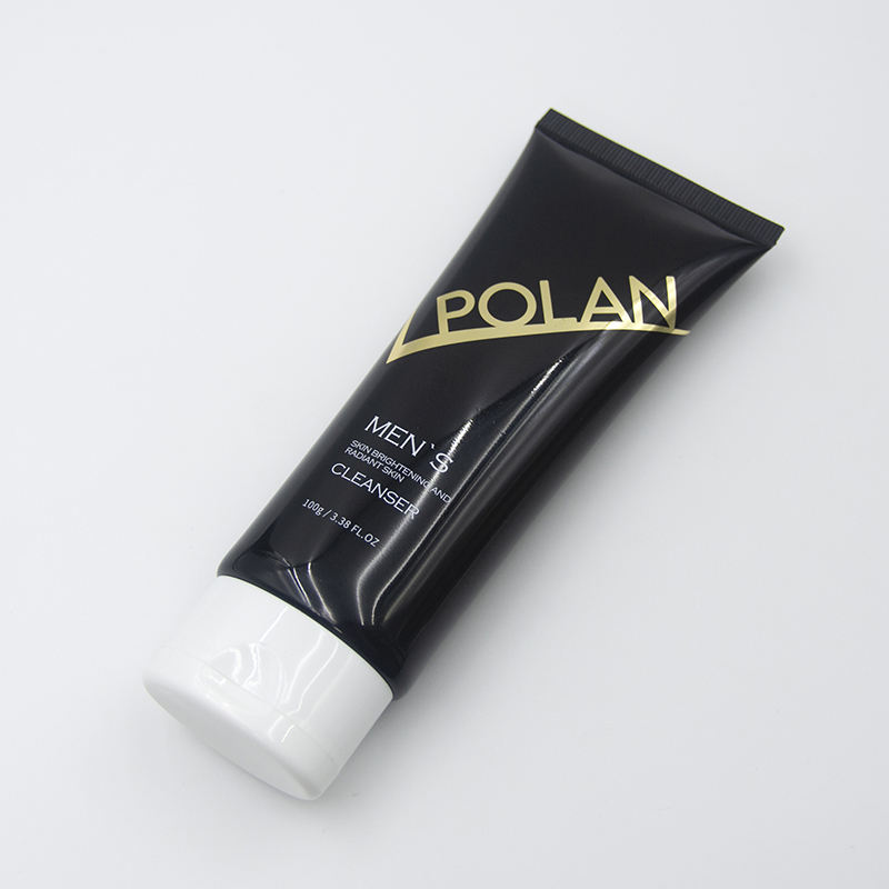Tubo de plástico vacío personalizado para apretar, crema BB, loción facial para el cuidado de la piel, logotipo impreso, diseño superior abatible, propiedades de protección solar