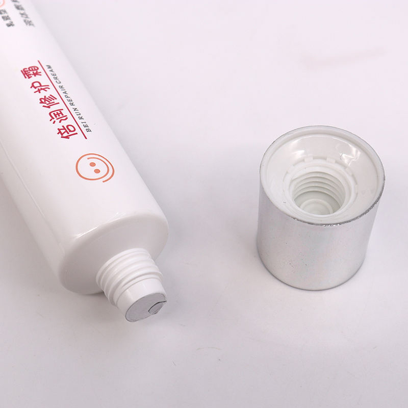 Logotipo personalizado 30g 50ml tubo vacío de plástico suave para cosméticos para el cuidado de la piel crema BB protector solar crema para ojos limpiador rubor tapa superior de tornillo