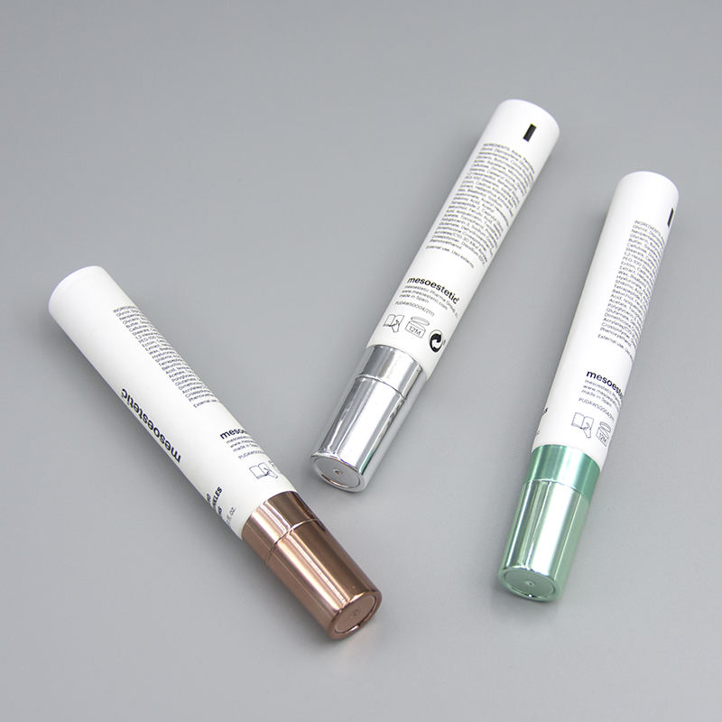 Embalaje de tubo de PE, aplicador de aleación de Zinc, tubo de crema de esencia, crema para labios y ojos, champú, máscara limpiadora, tubo de plástico, herramienta de masaje de cerámica
