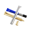Tubo de crema para ojos con masaje vibratorio de aluminio personalizado ABL, 15ml, embalaje cosmético de plástico, aplicador de lápiz labial, superficie de etiquetado