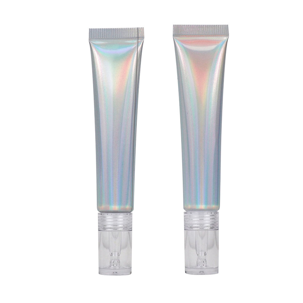 Tubo láser de plástico suave para apretar, 20ml, 20G, con punta para boquilla, embalaje, Gel reparador, cosméticos para crema de ojos con protección solar