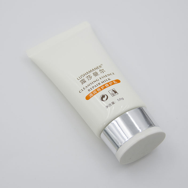 Tubo cosmético de plástico plano con logotipo personalizado para el cuidado de la piel Tubo ovalado para crema BB y protector solar para mascarillas faciales Envases de cosméticos