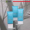Tubo de plástico cosmético con tapa abatible para crema facial, embalaje de tubo de protección solar BB impreso con pantalla para el cuidado de la piel
