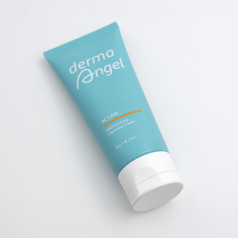 Tubo exprimidor de plástico blando hecho a medida para cosméticos, crema de manos, limpiador facial, protector solar, diseño con tapa abatible