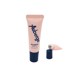 Tubos de brillo de labios cosméticos vacíos de diseño personalizado, embalaje de bolas de rodillo de metal para bálsamo labial, cuidado de labios, crema para ojos, uso de maquillaje