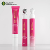 Tubo de crema eléctrico de ojos eléctrico de 15 ml personalizado con aplicador de metal Tubo de embalaje cosmético de color rosa
