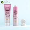 100 ml 150 ml Tubo de embalaje vacío Tubo de crema para carrocería de color rosa con tapa superior