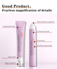 Embalaje de tubo cosmético de plástico de plástico personalizado para lápiz labial con aplicador de silicona puntiaguda