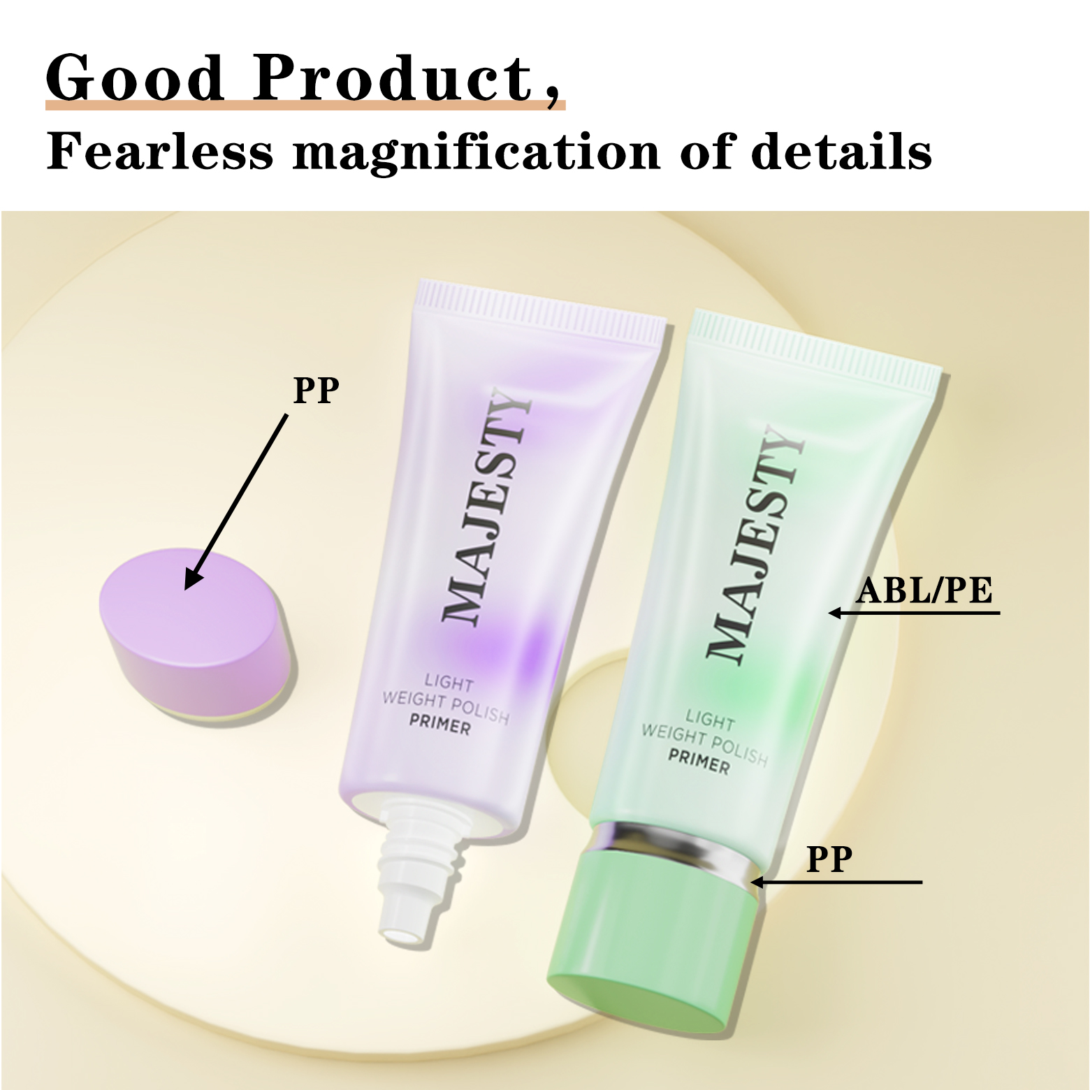 Tubos de loción limpiadora facial profesional