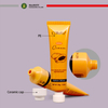 Tubo de tapa de cerámica único de 10-60 ml para cosméticos, cuidado de la piel, protector solar, crema de manos, envases cosméticos de plástico