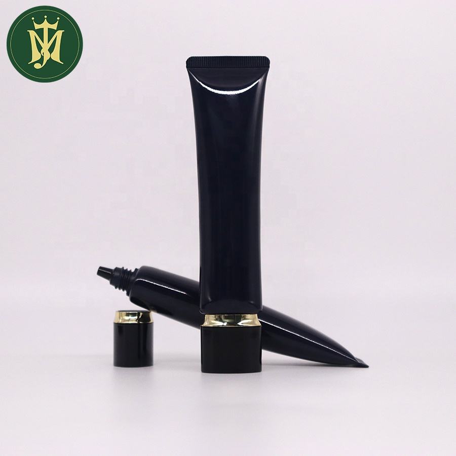 Tubos de plástico cosméticos triangulares para loción, lavado de cara, crema de manos, protector solar, cuidado de la piel, diseño único, 30mm de diámetro