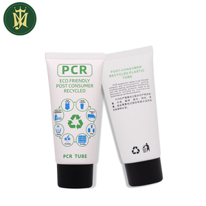Tubo cosmético de plástico ecológico, embalaje de tubo plástico reciclable PCR, crema de manos, crema facial, tubo cosmético de plástico protector solar
