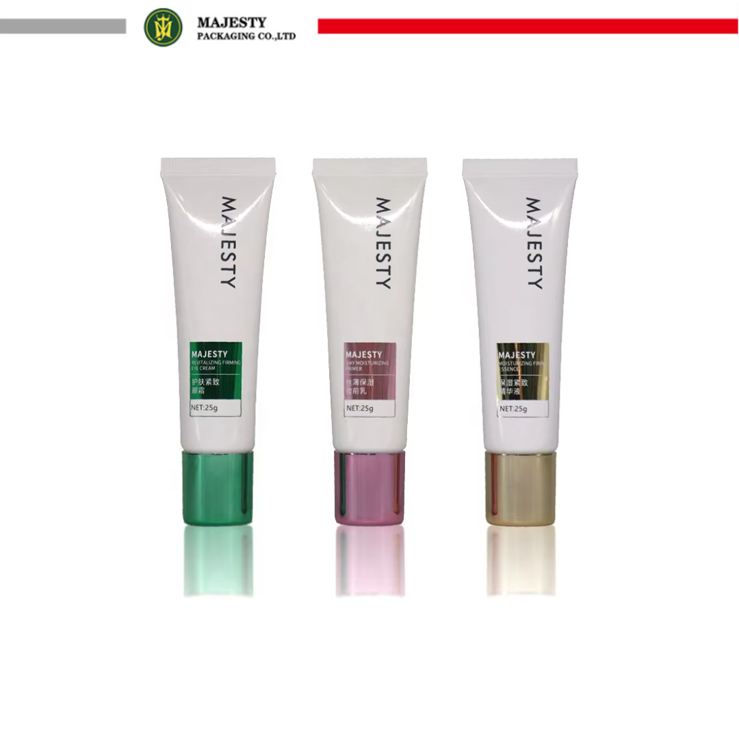 Tubo de plástico para crema de manos, protector solar, loción corporal totalmente personalizable, loción para manos, embalaje de tubo cosmético de plástico para apretar, 10ml-60ml