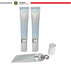 ABL-tubo exprimidor con cabeza de tornillo de aleación de Zinc, 19mm, 10ml, 15ml, 20ml, tapa cromada para aplicador cosmético de barra de labios y crema para ojos