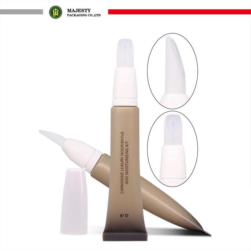Brillo de labios con logotipo personalizado y envase de crema para el cuidado de los ojos, brillo de labios hidratante con material plástico para cosméticos