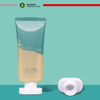 Logotipo privado Envase de cosméticos Embalaje de tubo de plástico Forma ovalada Tapa de rosca Tubo de compresión suave Manejo de superficie de impresión Offset
