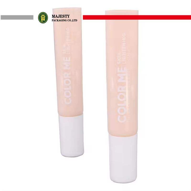 Aplicador de bomba de tubo exprimidor de plástico suave de PE de 8 ~ 15ml para base de maquillaje crema de protección solar loción BB crema uso cosmético