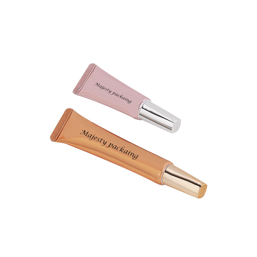 Tubo cosmético para crema para ojos, tubo de plástico, aplicador puntiagudo, fácil de usar, embalaje plástico para el cuidado de la piel, tubo de 10ml, 15ml y 20ml