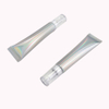 Envase de crema para ojos personalizado, tubo de PE suave plateado de 10ml y 20ml con etiqueta UV para cosméticos, tubo ABL, tubo exprimidor