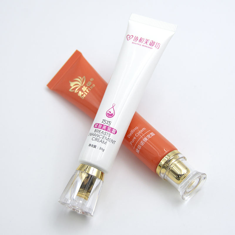 Embalaje de tubo de plástico PE suave personalizado para base, protector solar, cosméticos faciales, limpiador, champú, máscaras, cuidado de la piel de forma redonda