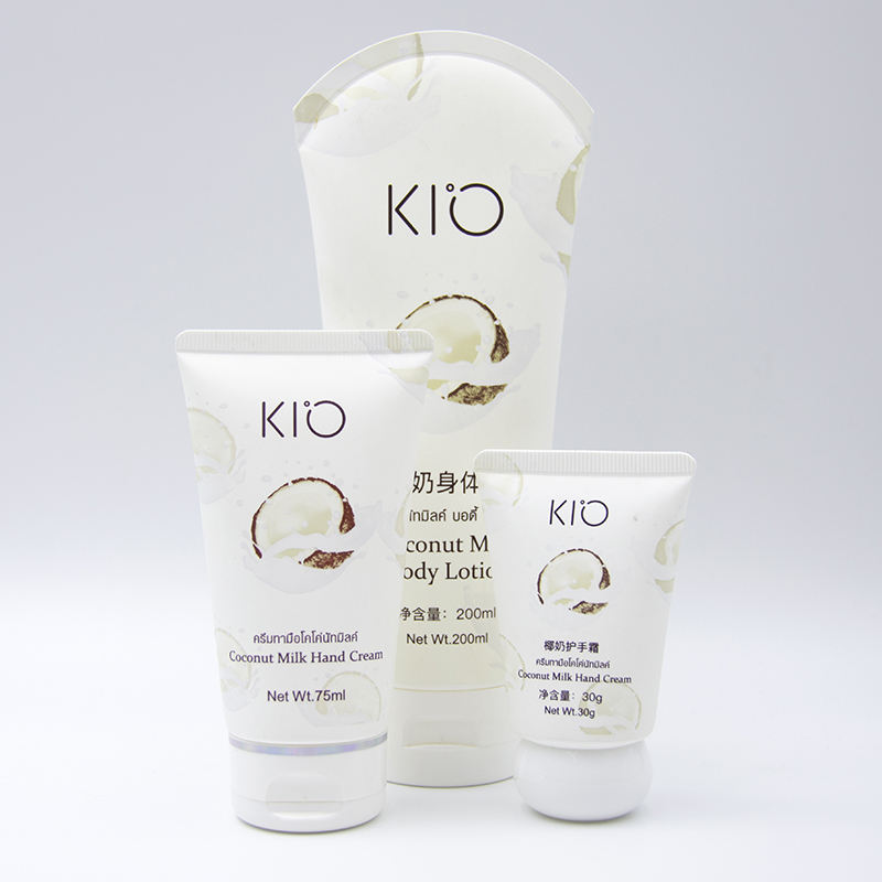 OEM plástico suave cosmético tubo de compresión tapa superior de tornillo crema de manos lavado de cara crema de ojos serigrafía tratamiento de superficie