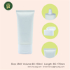Tubo de plástico blanco suave personalizado para cosméticos vacío 60ml 100ml 120ml tapa abatible para crema de ojos champú crema de manos protector solar