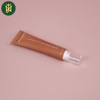 Tubos de plástico PETG transparentes personalizados de 10 ml-30 ml con impresión Offset de cubierta de boca larga para esencia de crema cosmética para ojos