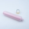 Tubo de compresión suave transparente personalizado de doble cámara, embalaje extruido de PE doble, crema para el cuidado de la piel, protector solar facial, loción para ojos