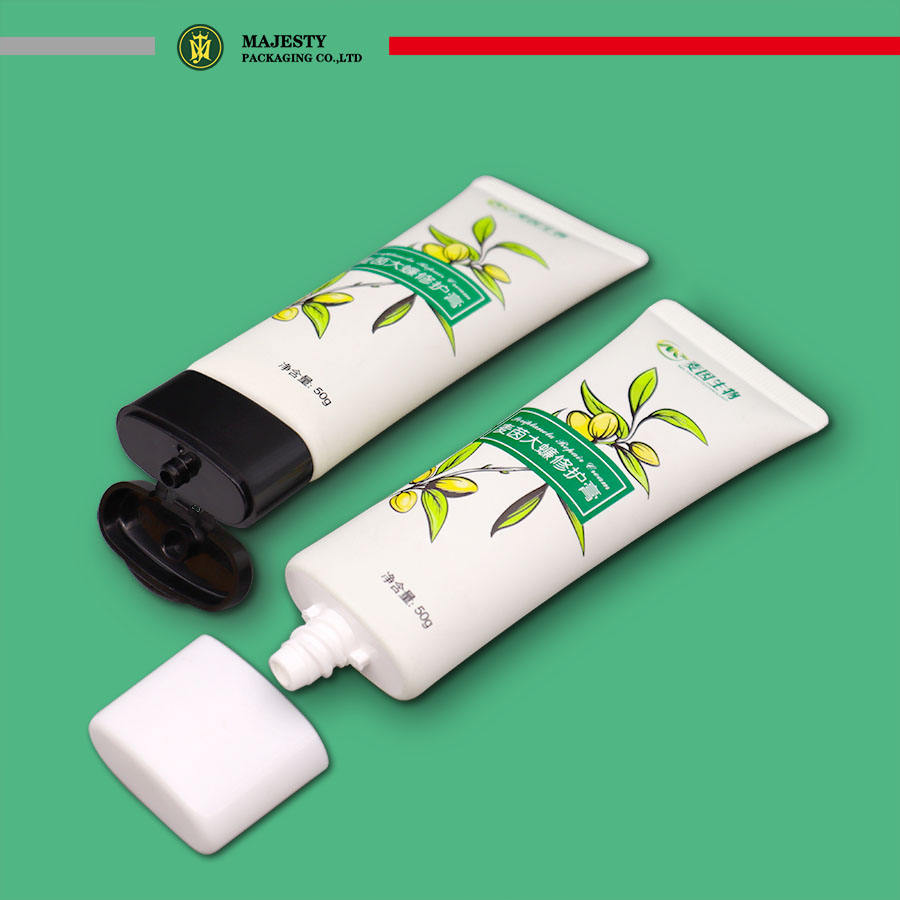 Tubo de plástico reciclable ecológico para cosméticos y protector solar, envase suave para loción de manos