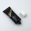 Tubo de plástico vacío personalizado para apretar, crema BB, loción facial para el cuidado de la piel, logotipo impreso, diseño superior abatible, propiedades de protección solar