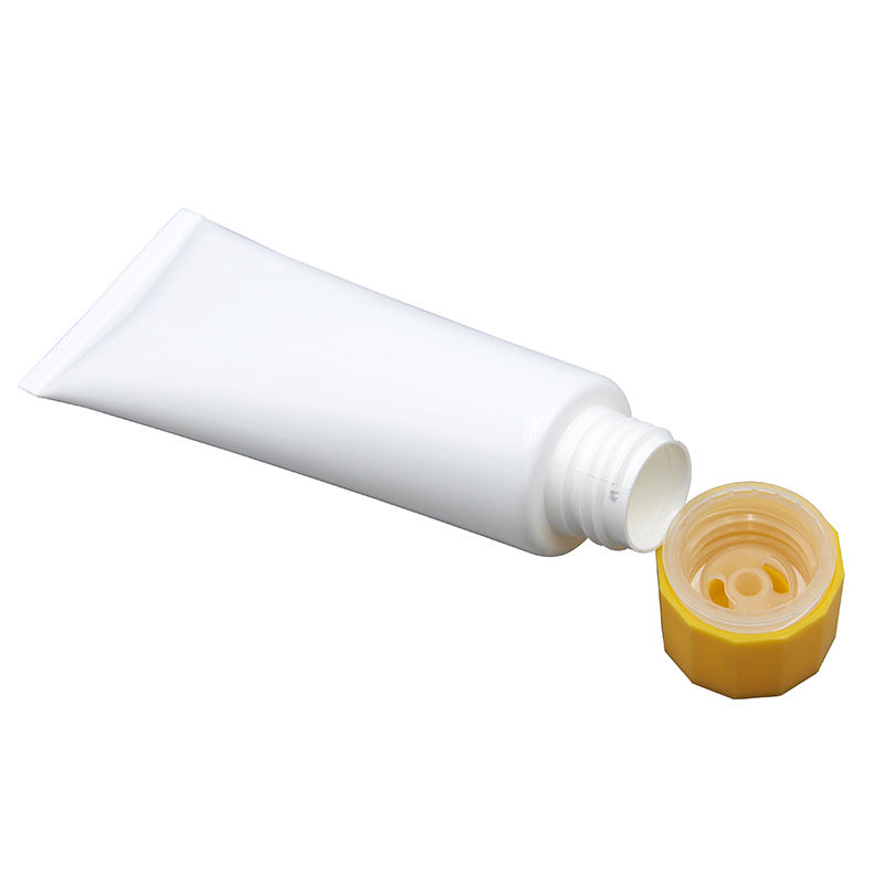 Personalizado 100ml 50ml 80ml 120ml Twist Lock telescópico vacío cosmético apretar tubo de plástico protector solar crema de manos cuidado de la piel facial