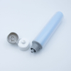 Tubo cosmético de doble cámara de plástico transparente, tubo cosmético de compresión suave, embalaje doble para el cuidado de la piel, tubos de plástico vacíos para loción y crema