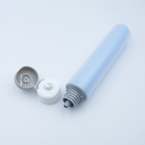 Tubo cosmético de doble cámara de plástico transparente, tubo cosmético de compresión suave, embalaje doble para el cuidado de la piel, tubos de plástico vacíos para loción y crema