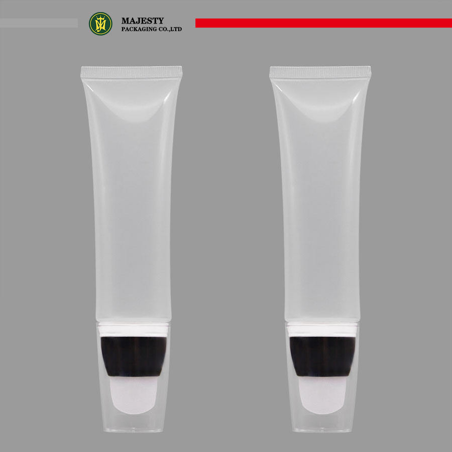 Tubo de plástico cosmético, aplicador de silicona, tubo de masaje para cuidado personal