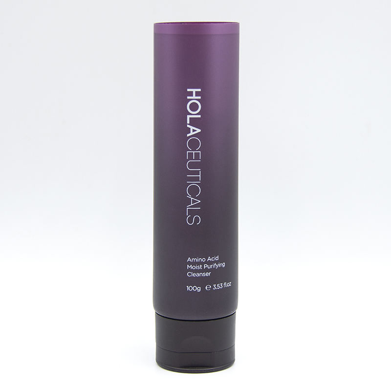 Tubo cosmético de plástico de fábrica para loción, crema de manos, limpiador facial, protector solar con tapa abatible