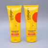 Tubo cosmético exprimido de plástico personalizado, 100ML, embalaje, limpiador Facial y loción corporal, cubierta abatible, superficie de etiquetado de protector solar