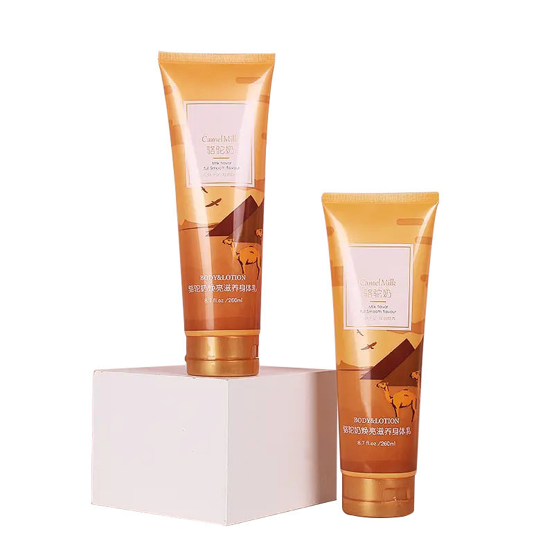 Venta al por mayor, limpiador facial vacío ecológico, tubo de compresión suave, embalaje cosmético vacío personalizado, crema de loción para 200ml 250ml