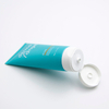 Tubo exprimidor de plástico blando hecho a medida para cosméticos, crema de manos, limpiador facial, protector solar, diseño con tapa abatible