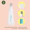 Tubo cosmético para apretar labios con punta de Metal, tubo de plástico para masaje ocular de aleación de Zinc, embalaje para suero para pestañas, 10 Ml a 25 Ml