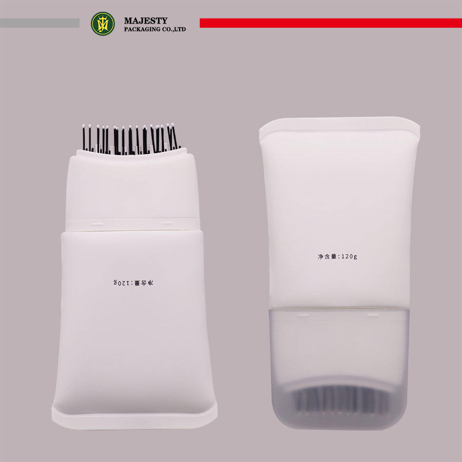 Diseño extruido premium personalizado de tubos de plástico de 100 ML-150 ML para envases para el cuidado del cuero cabelludo
