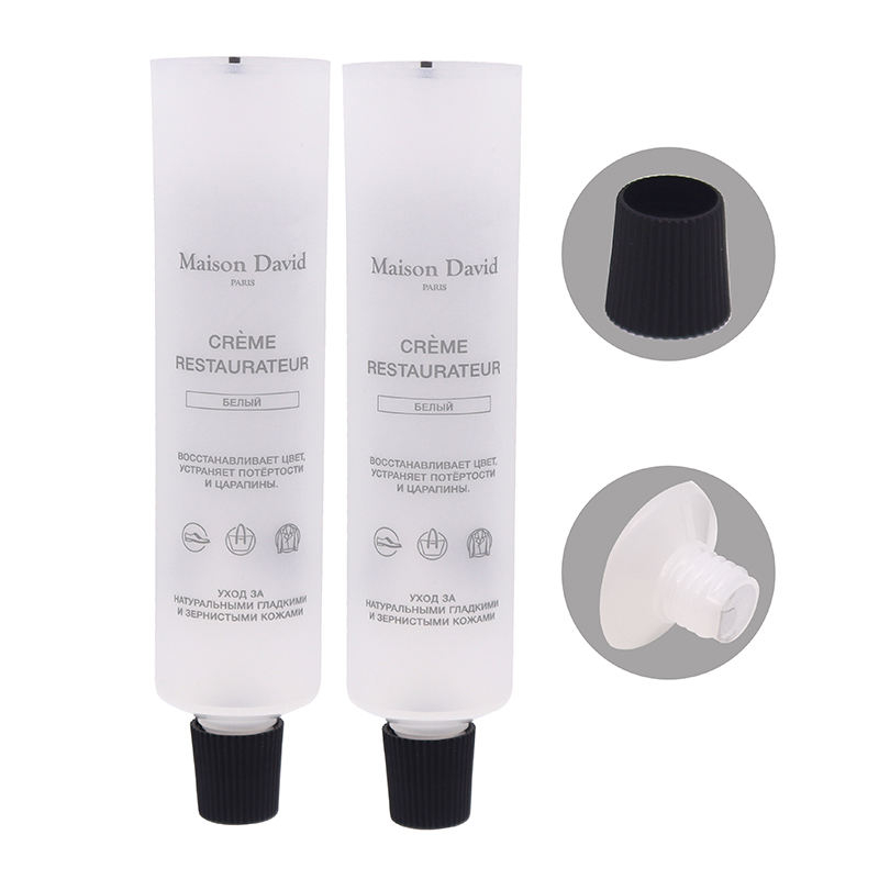 Tubos vacíos de plástico transparente OEM para crema de cuidado facial, crema de manos, pasta de dientes, protector solar, embalaje de champú con tapón de rosca