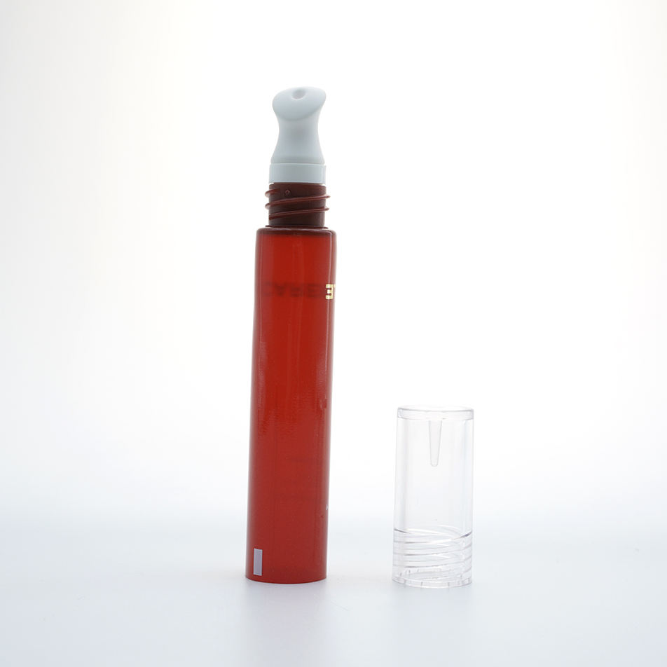 Tubo de plástico de compresión suave personalizado, suero cosmético para ojos, crema vacía, 5ml, 10ml, 15ml, envases de embalaje, tapón de rosca, producto de masaje