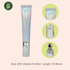 ABL-tubo exprimidor con cabeza de tornillo de aleación de Zinc, 19mm, 10ml, 15ml, 20ml, tapa cromada para aplicador cosmético de barra de labios y crema para ojos