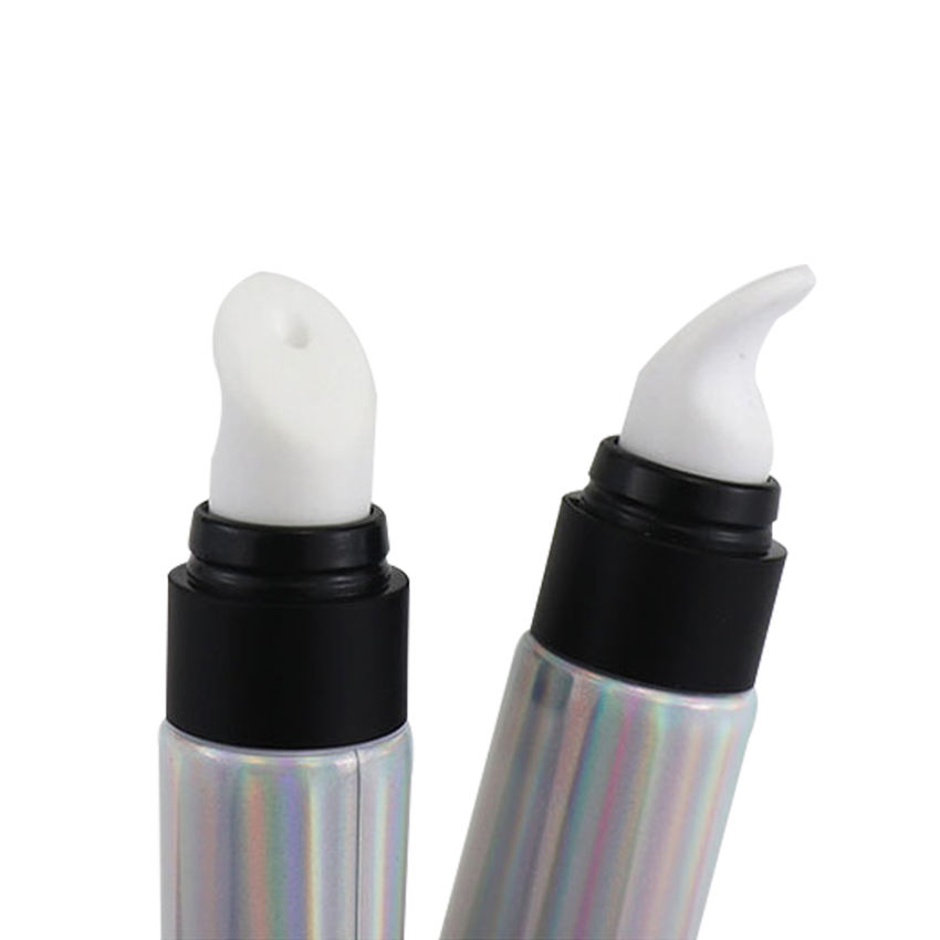 Tubo de lápiz labial vacío ABL PBL, láser plateado personalizado, 19mm de diámetro, 10 ~ 30ml de capacidad, aplicador de cerámica, tapón de rosca, crema