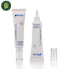 Tubo de plástico para crema de ojos, 10ml, 15ml, con aplicador PETG, tubo de plástico para cuidado de la piel, embalaje cosmético, tubo vacío para ojos