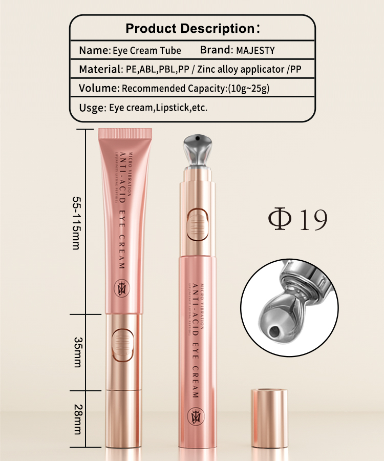 OEM/ODM Tubón de crema de ojos vacíos