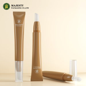 Tubo suave cosmético de plástico PE con aplicador múltiple para envases de maquillaje