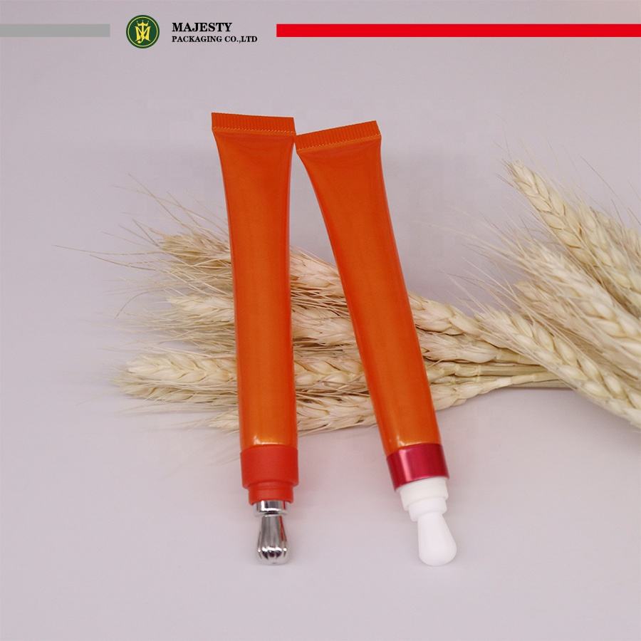 Aplicador de aleación de zinc de cerámica personalizado, tubo de lápiz labial vacío, 19mm de diámetro, 10 ~ 30ml de capacidad, tapón de rosca, crema